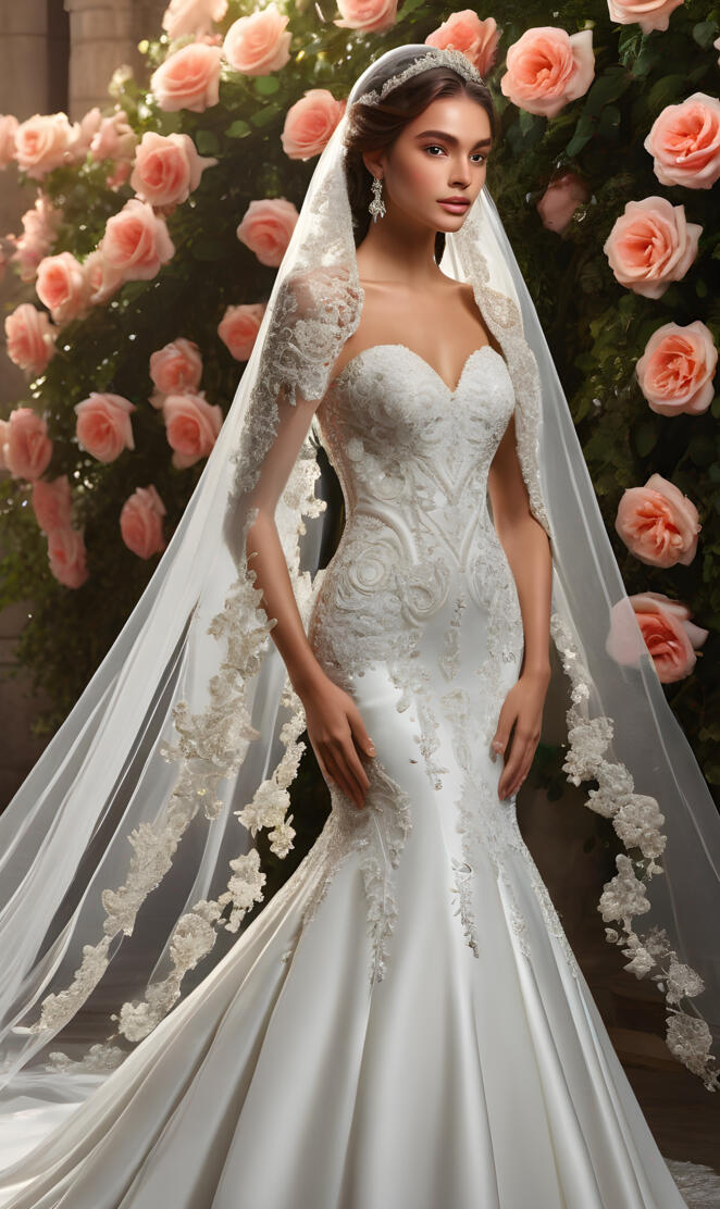 Lady Filippa, 2025, bridal, wedding, mermaid gown, fit and flare gown,
