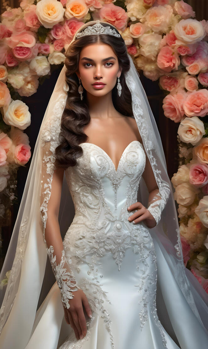 Lady Filippa, 2025, bridal, wedding, mermaid gown, fit and flare gown,