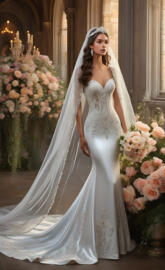 Lady Filippa, 2025, bridal, wedding, mermaid gown, fit and flare gown,