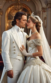 1880s king and queen, husband and wife, man and woman, wedding, lovers