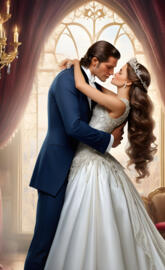 1850s king and queen, husband and wife, man and woman, wedding, lovers