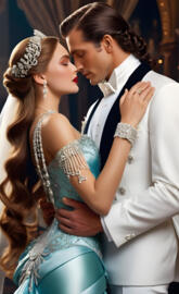 1910s king and queen, husband and wife, man and woman, wedding, lovers