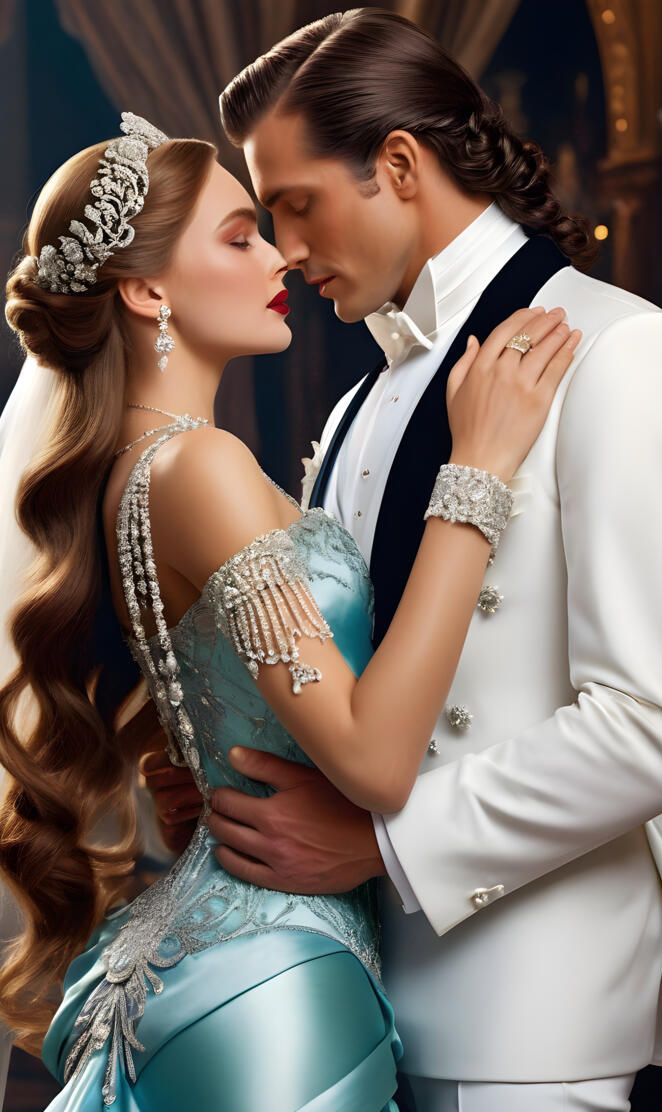 1910s king and queen, husband and wife, man and woman, wedding, lovers