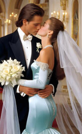 1990s king and queen, husband and wife, man and woman, wedding, lovers