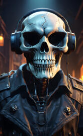 a person wearing a mask