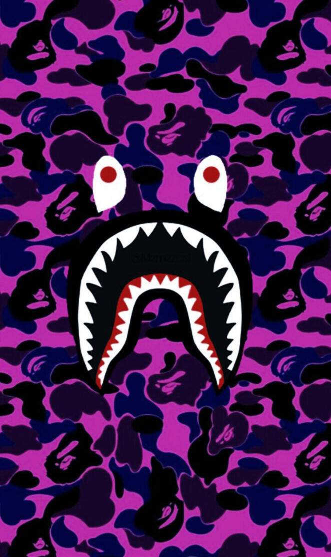 PURPLE BAPE MASK