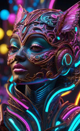 a person wearing a mask