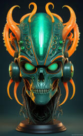 The Spooky Spectre, Primal Helm (With built-in headphones)