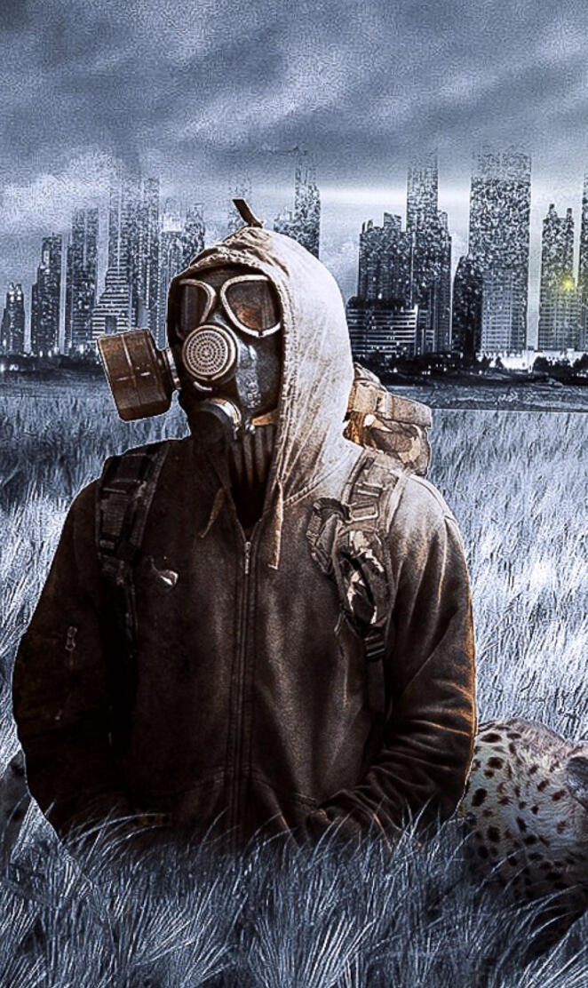 Gas Mask And Cheetah