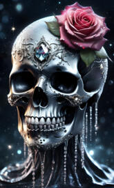 dipping in diamond skull