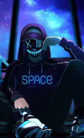 Mask man space