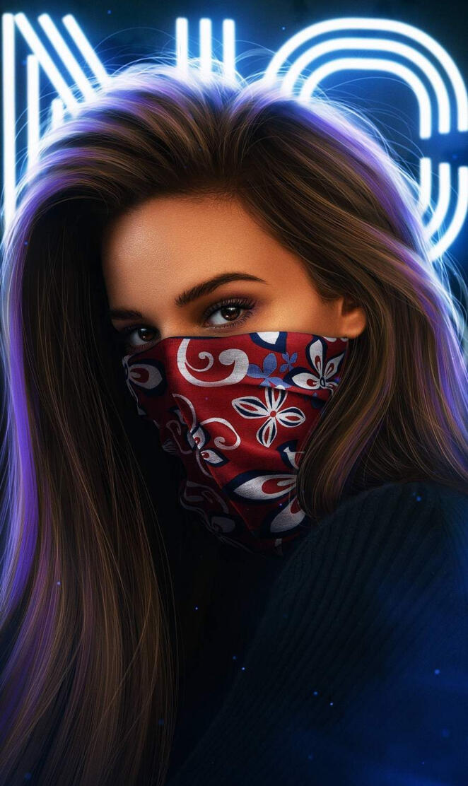Masked girl