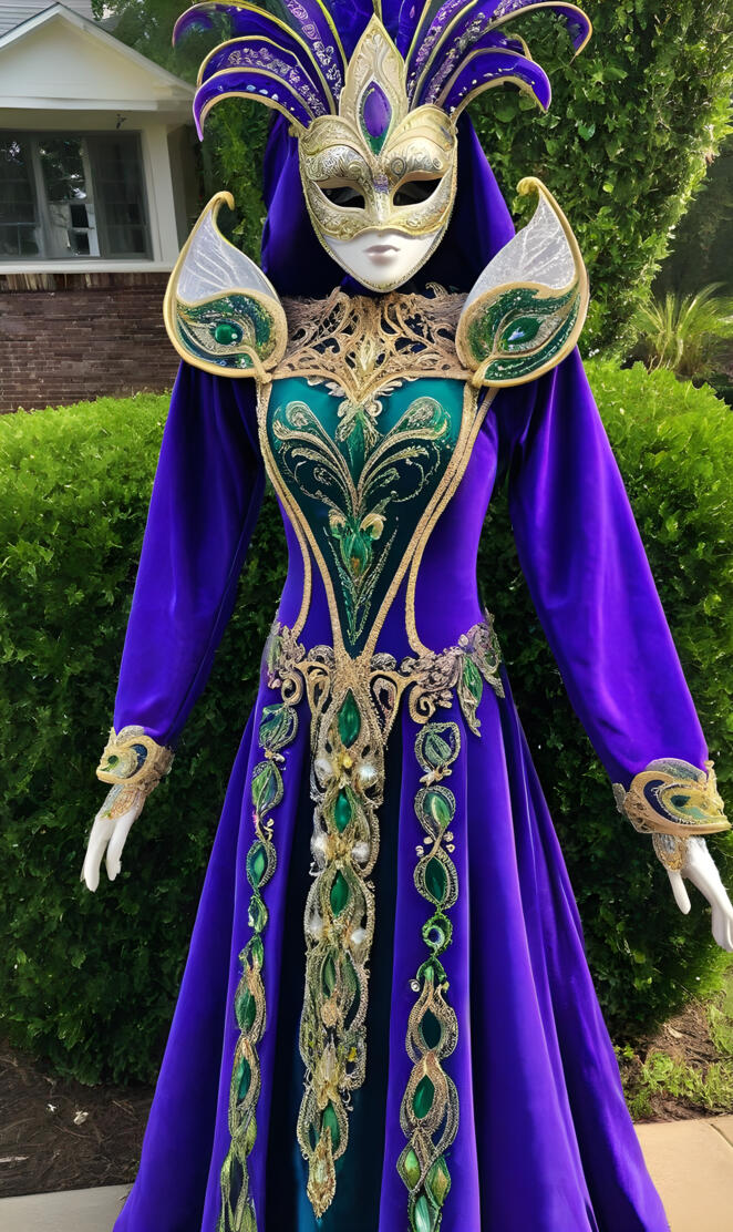 Mardi gras gown 13