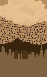 Coffee rain lock screen