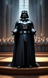 Darth Vader in church