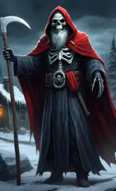 cool grim reaper Santa clause