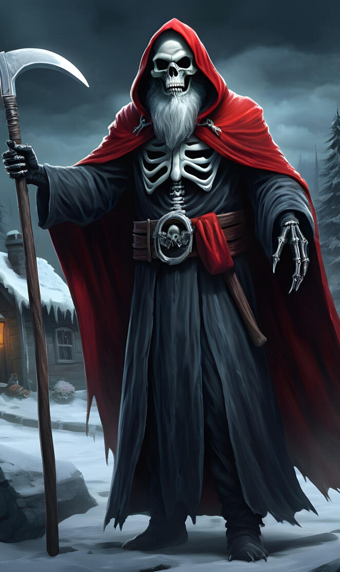 cool grim reaper Santa clause