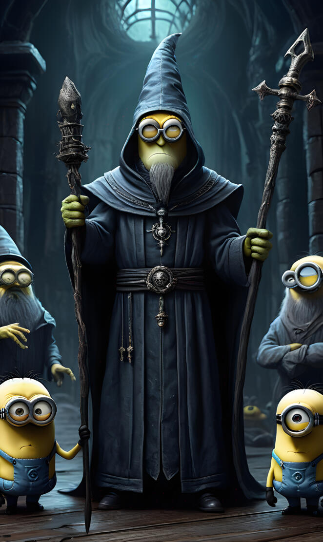 Disposable Me Minions Dark Wizard