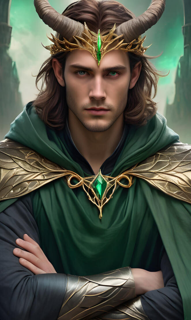 King of demons with brown hair