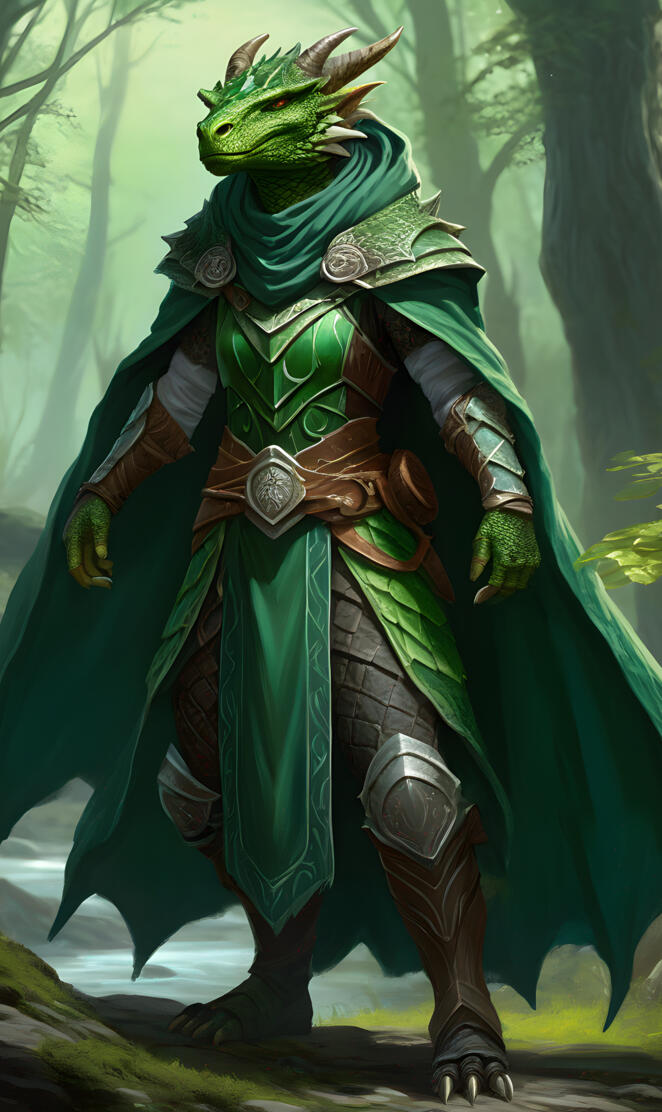 D&D green dragonborn