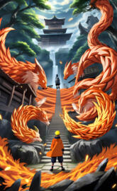 Naruto and the six-tailed fox