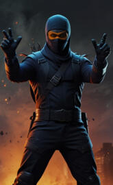 A new superhero named Nightshade Ninja