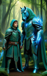 Erin Glenhaven standing next to Clover Hoof