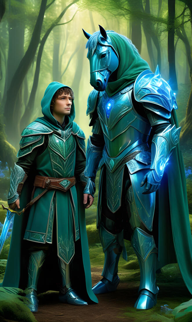 Erin Glenhaven standing next to Clover Hoof