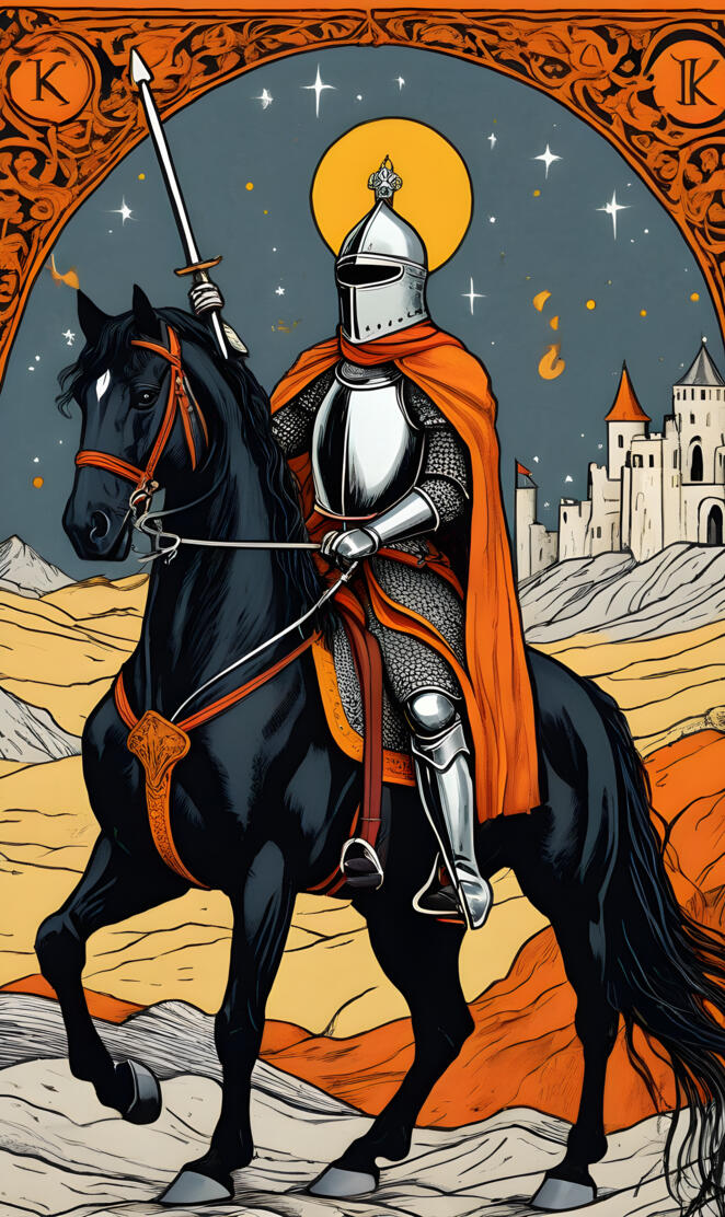 a person in a garment riding a horse