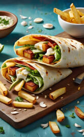 Halloumi wrap
