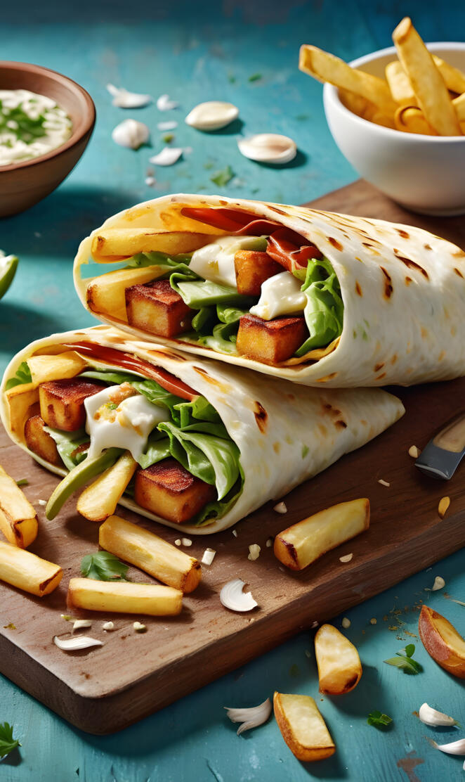 Halloumi wrap