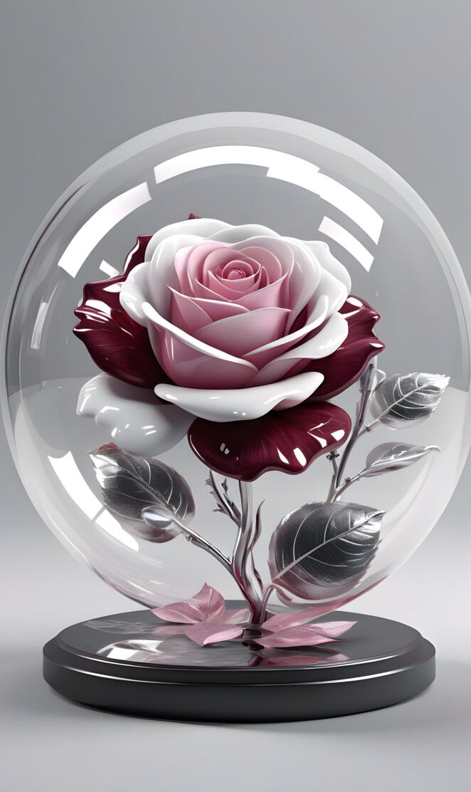 bubble wrapped rose