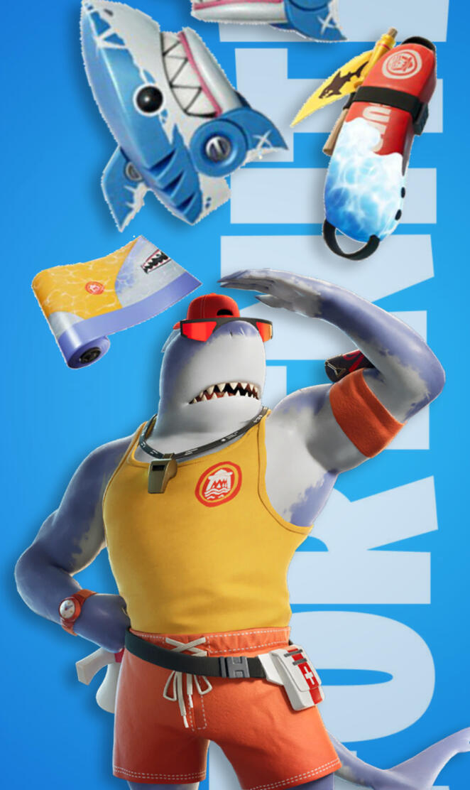 Safety First Shark Fortnite Skin Pixel
