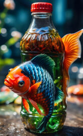 coy fish bottle