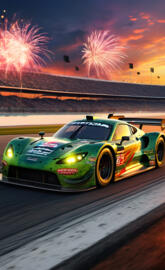 a race car on a race track