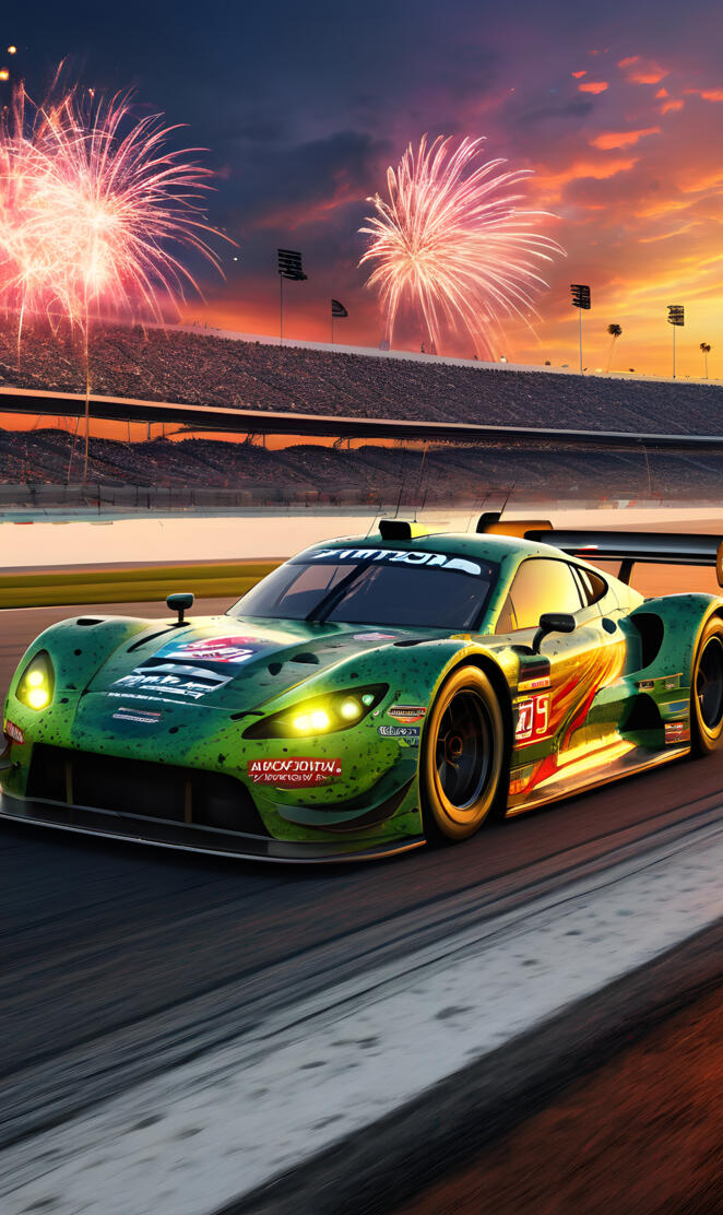 a race car on a race track