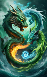 Dragon Vs Water Tiger