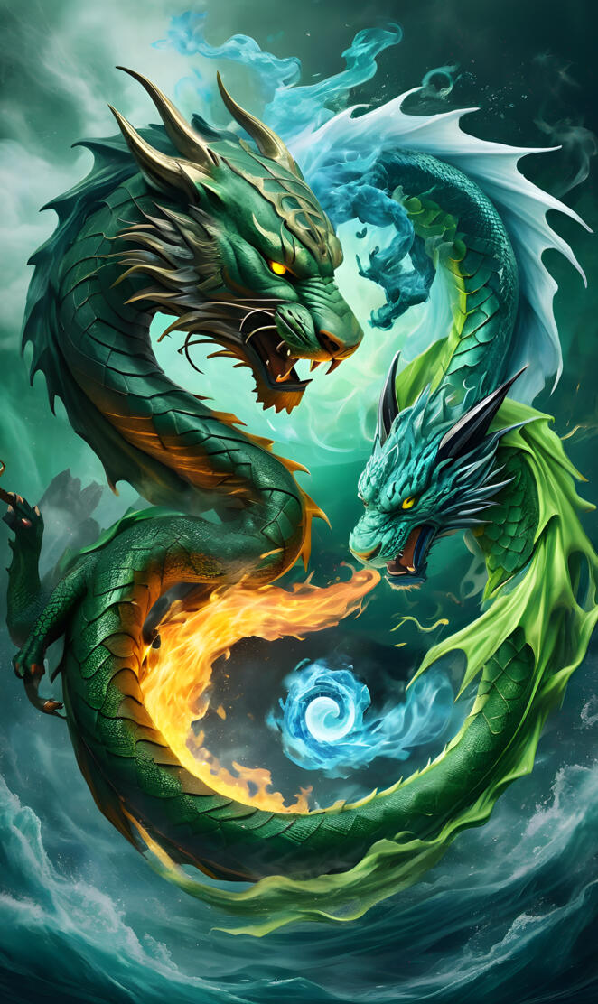 Dragon Vs Water Tiger
