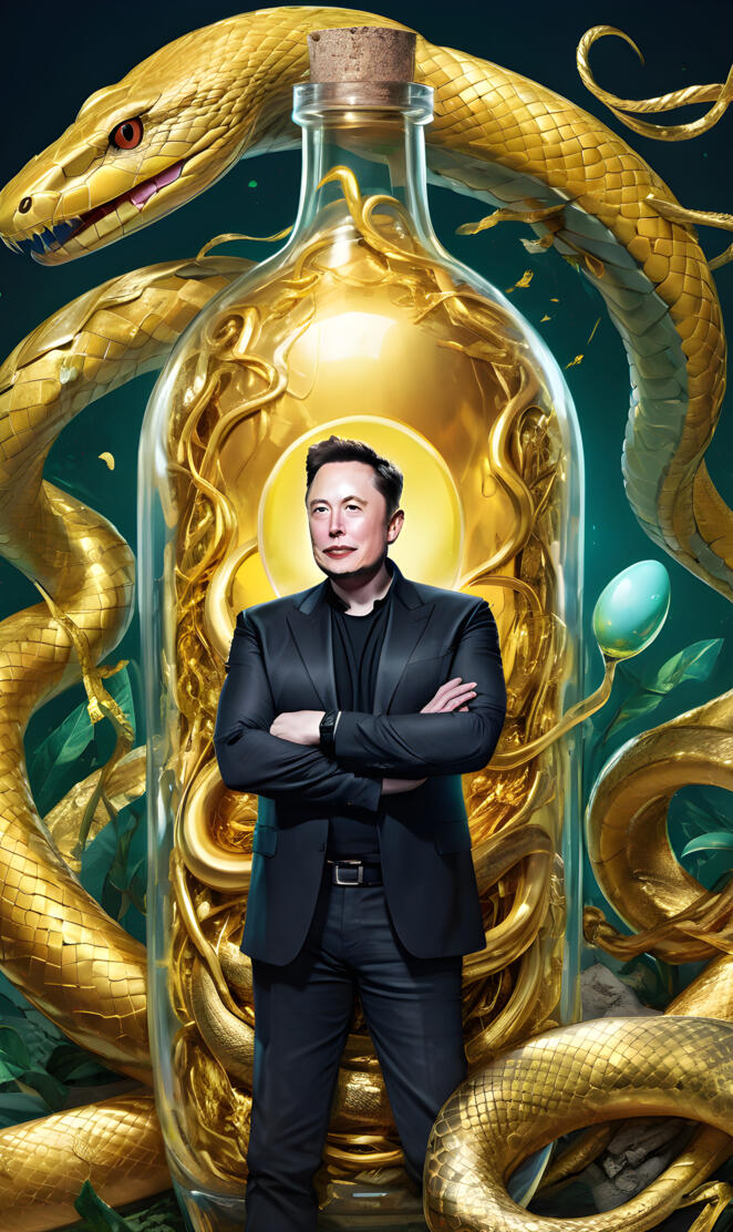 Elon Musk the snake 🐍