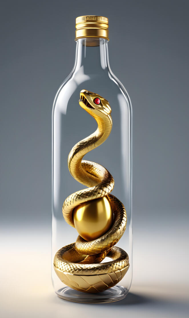 snake 🐍 bottle egg 🥚