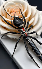 rose and black widow