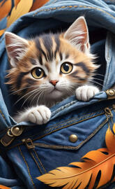 cat in pocket