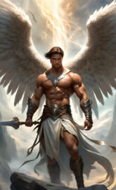Manly Winged Male Combatant
