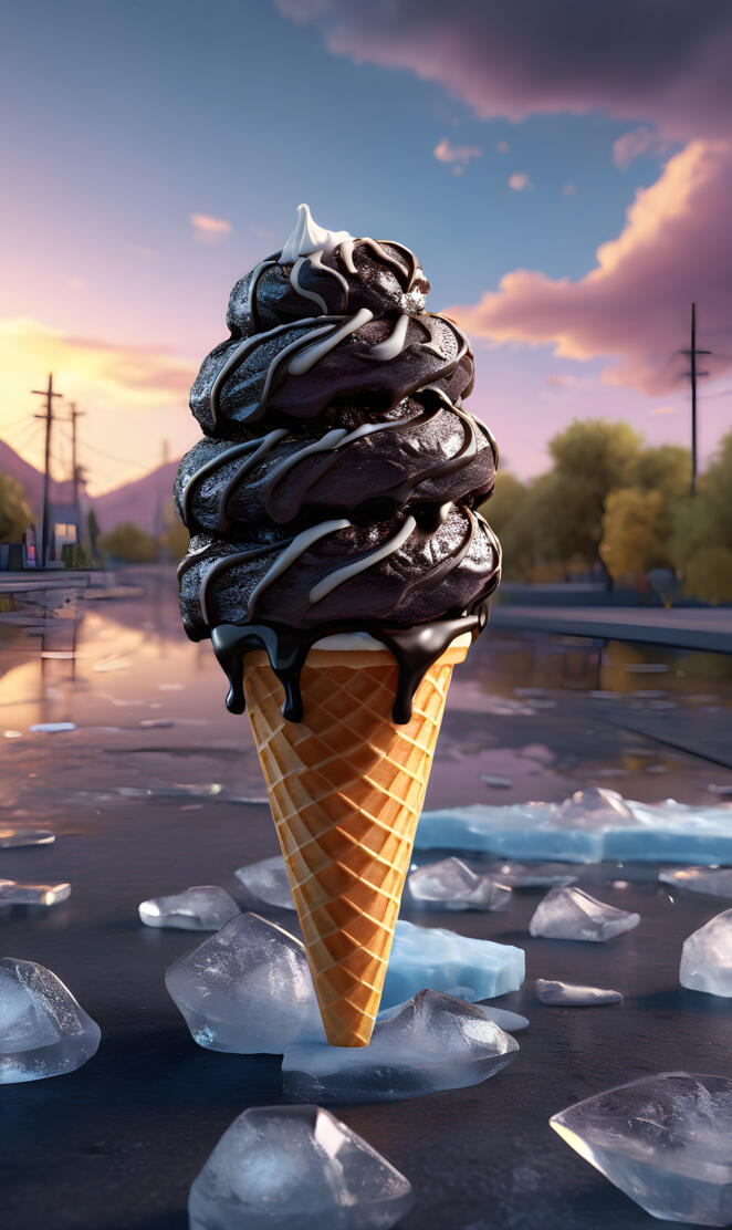 a statue of a pine cone