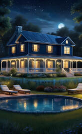 2-Story Farmhouse w/ Wrap Around Porch & Inground Pool