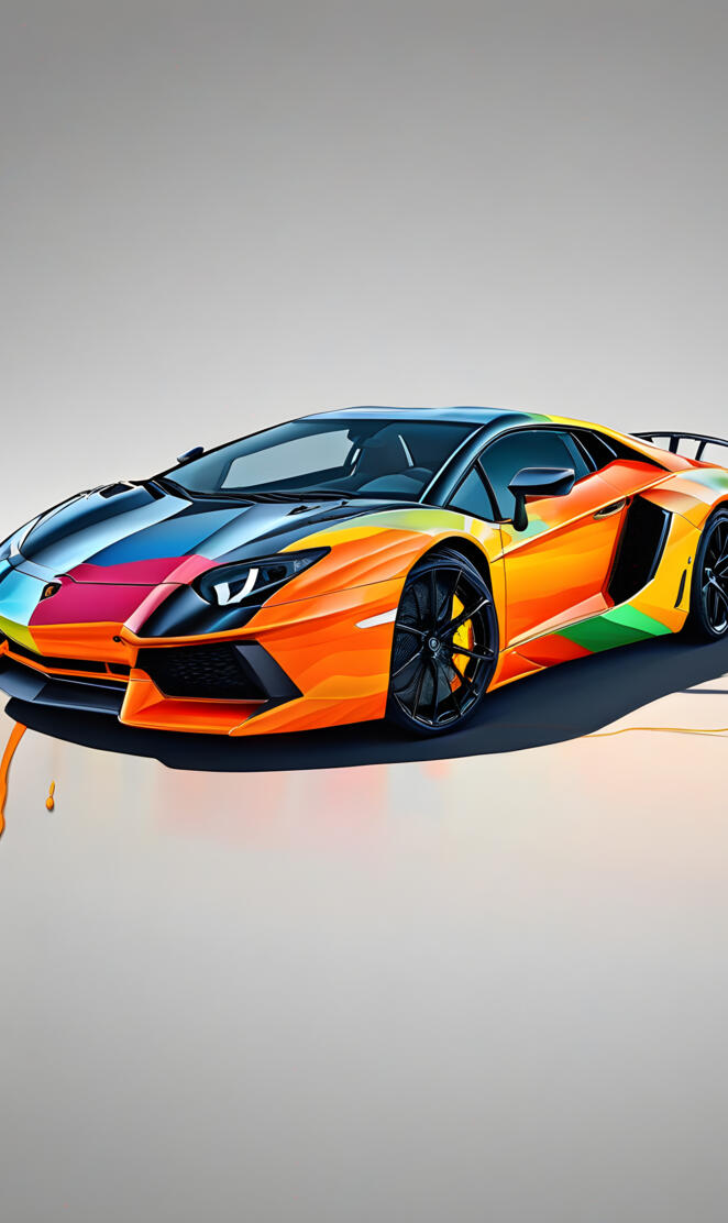 Lamborghini Aventador Coupe Painted in Arancio Argos