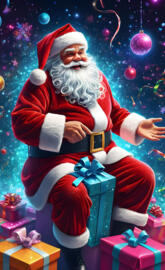 80s rewind Christmas Santa