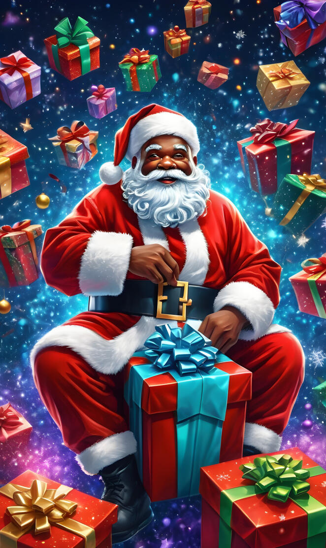 awesome hip-hop santa