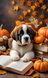 Fall St. Bernard