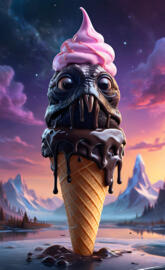 a close-up of a dinosaur